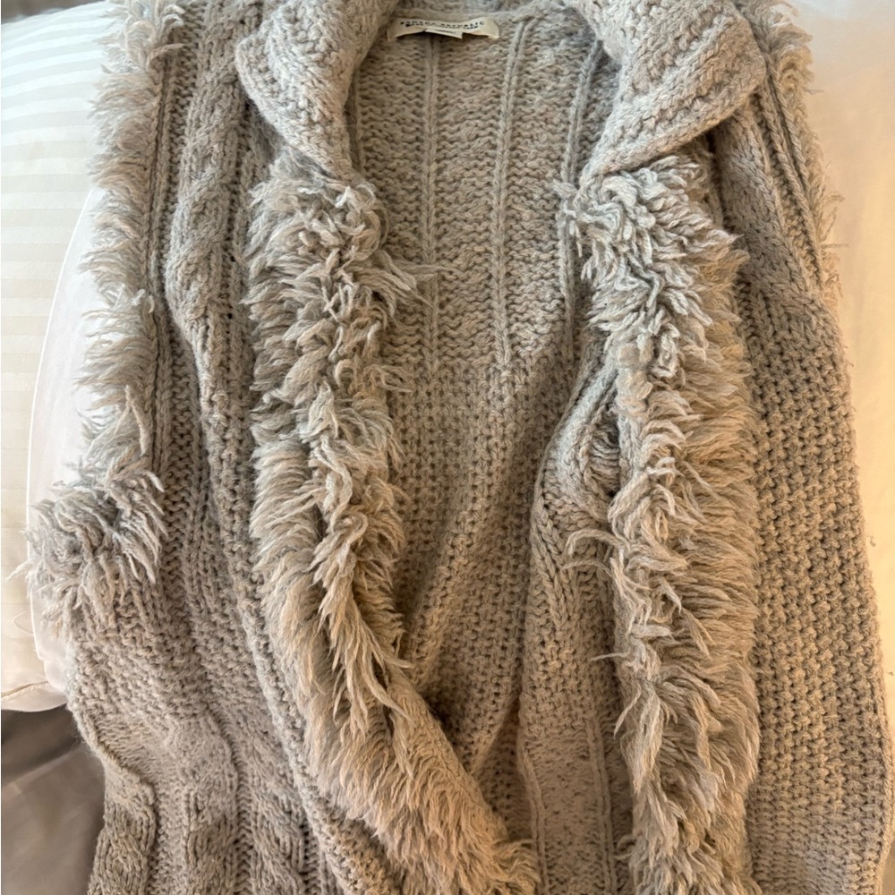 Banana Republic Textured Gray Cardigan